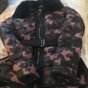 Authentic Ladies Burberry Down Winter Coat w Fur